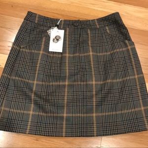 Plaid mini skirt